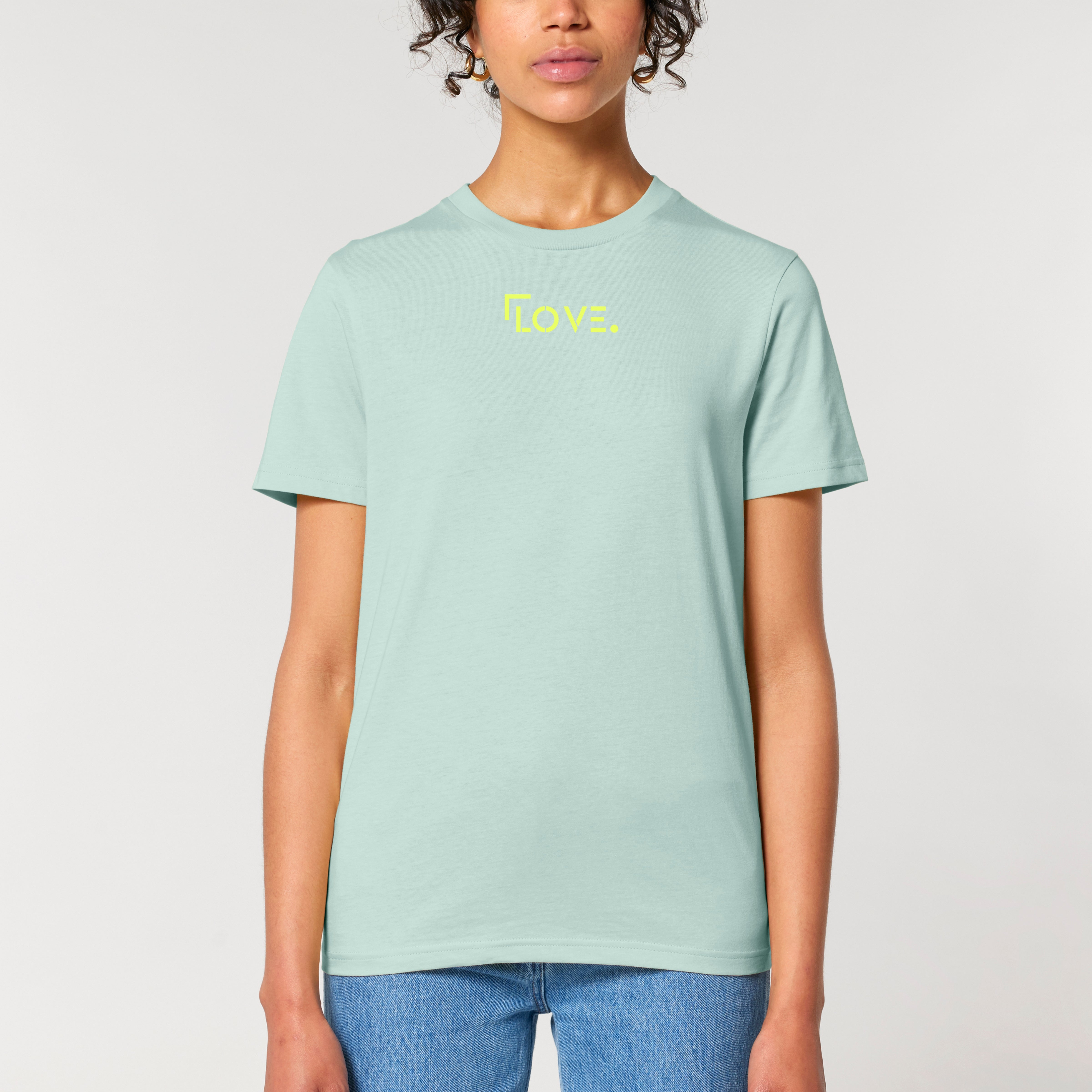 T-Shirt "LOVE" Unisex - Caribbean Blue