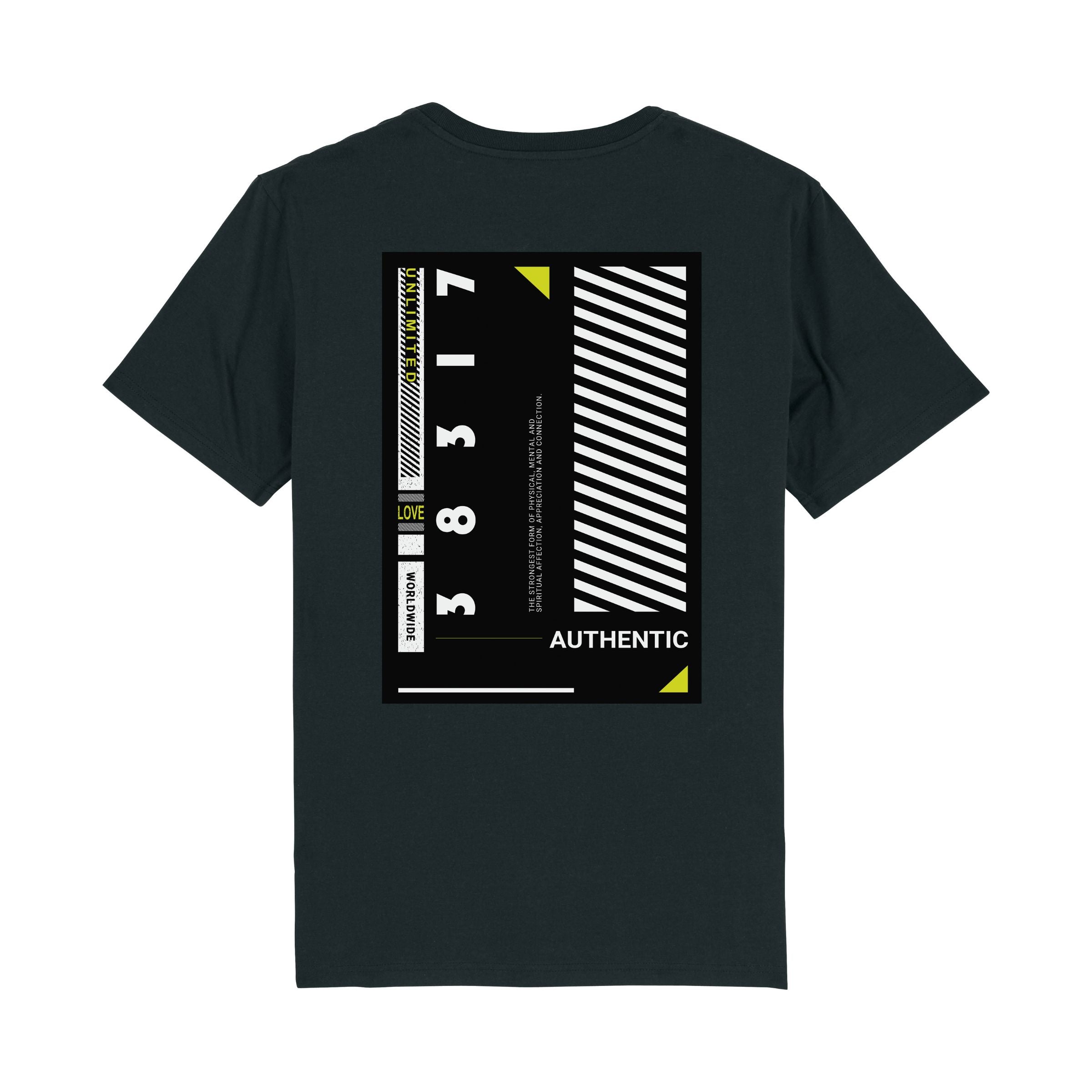 T-Shirt "UNLIMITED LOVE" Unisex - schwarz