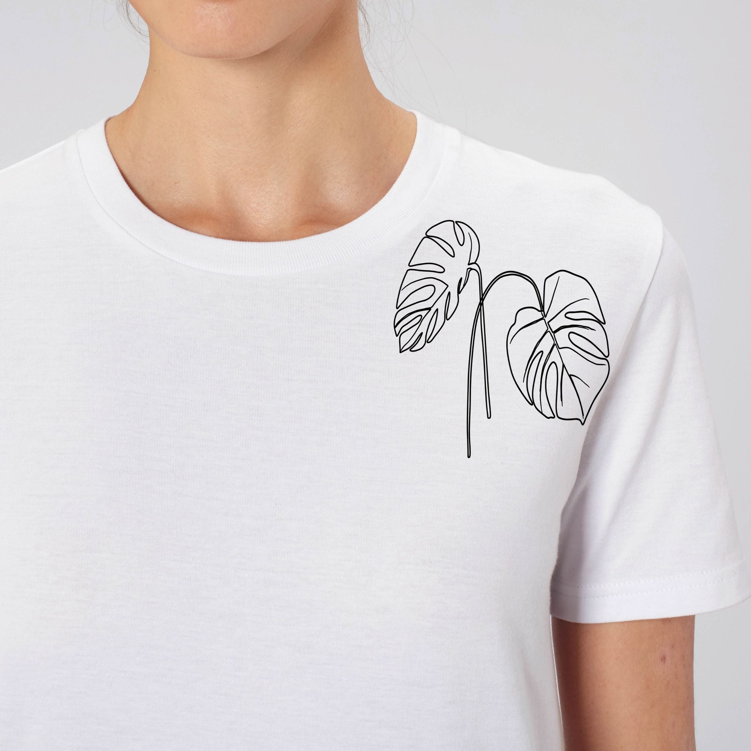 Premium Organic T-Shirt Healing Nature I Unisex weiss Frau Front-Detailansicht