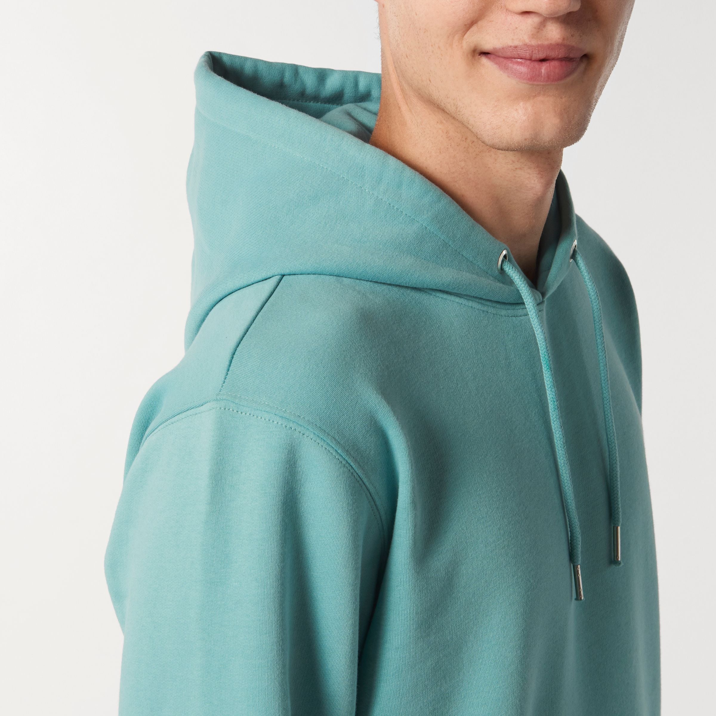 Hoodie "BE THE GOOD ONE" Unisex - Teal Monstera