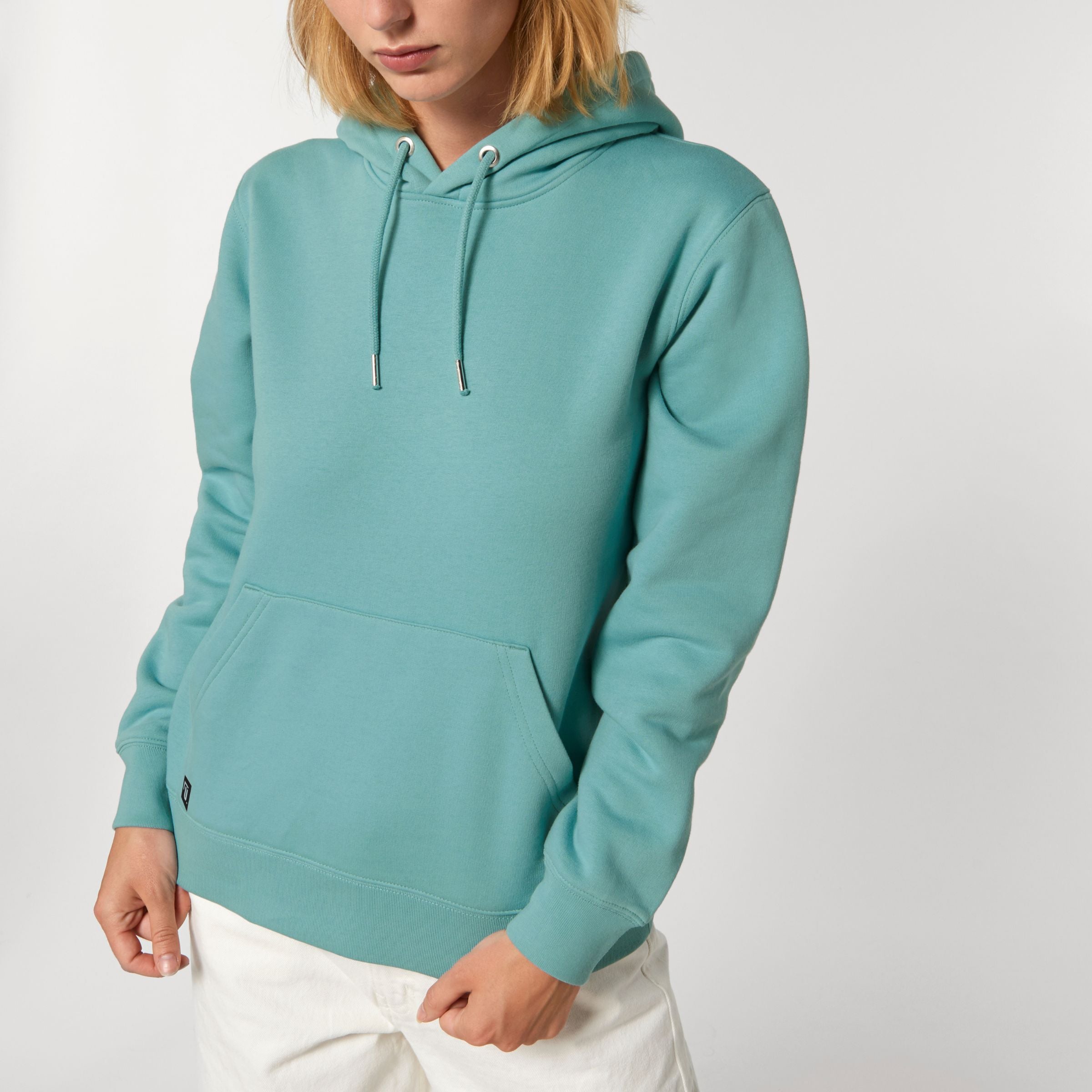Hoodie "BE THE GOOD ONE" Unisex - Teal Monstera