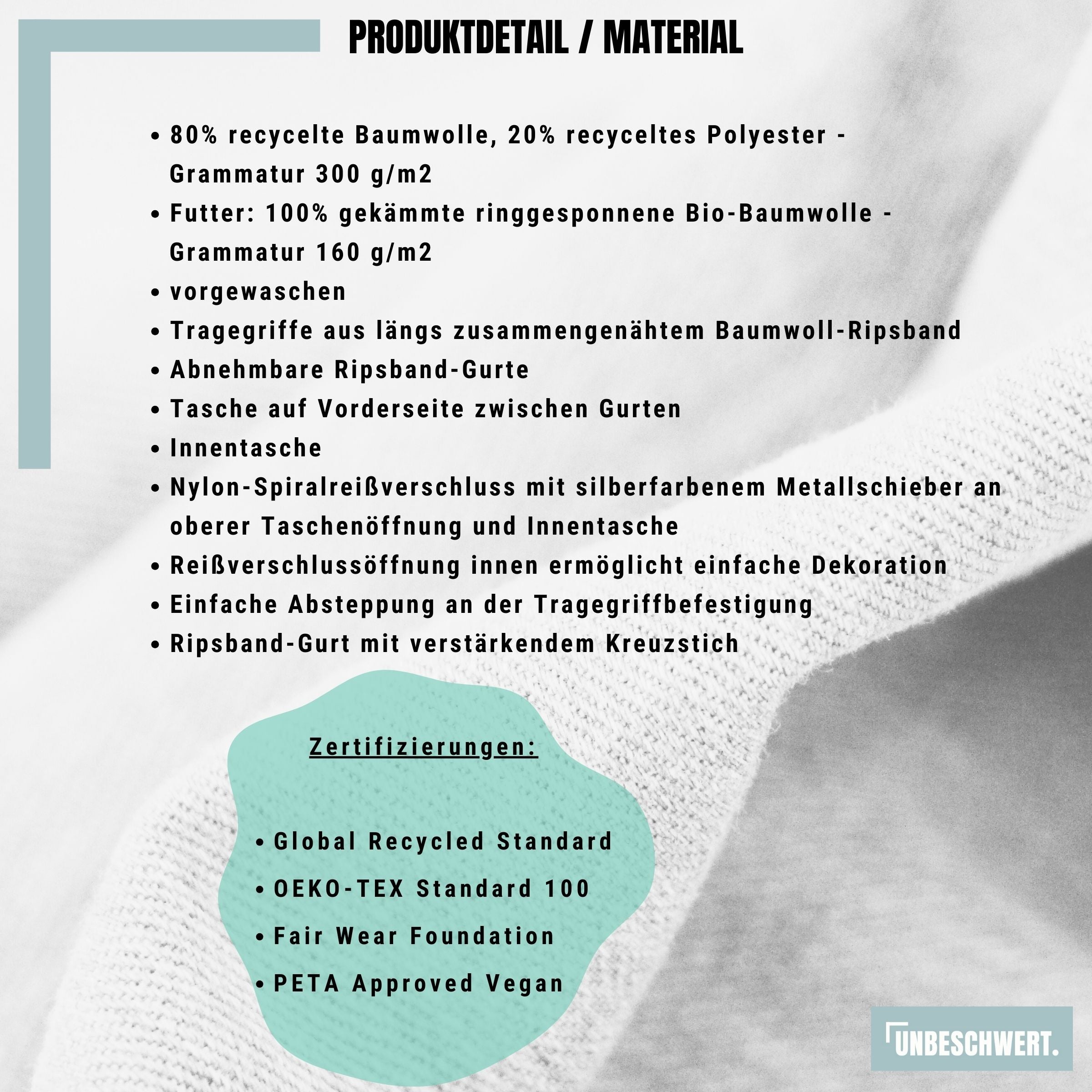 Produktbeschreibung_Material_Duffle Bag_ U.