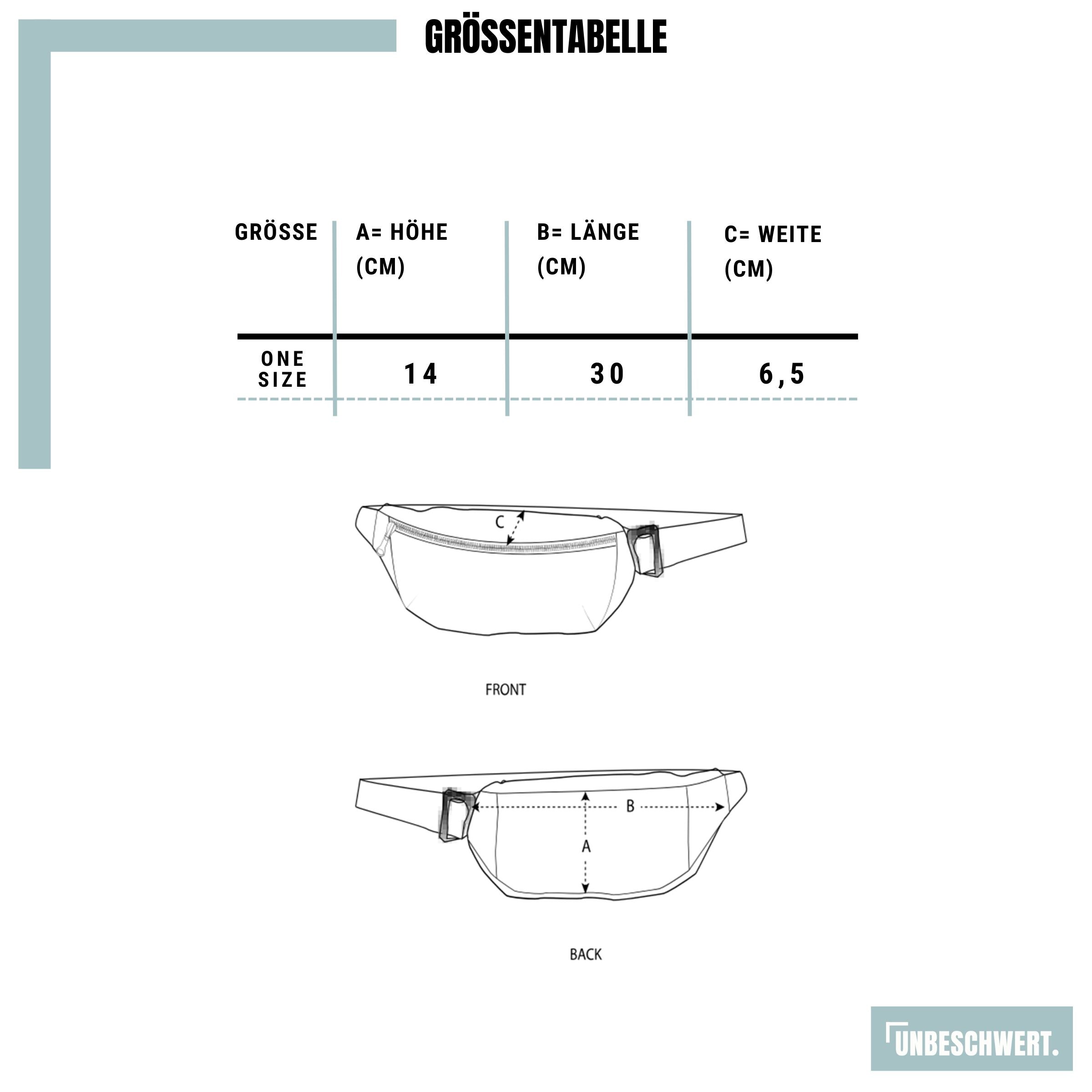 Hip Bag - "U." - schwarz