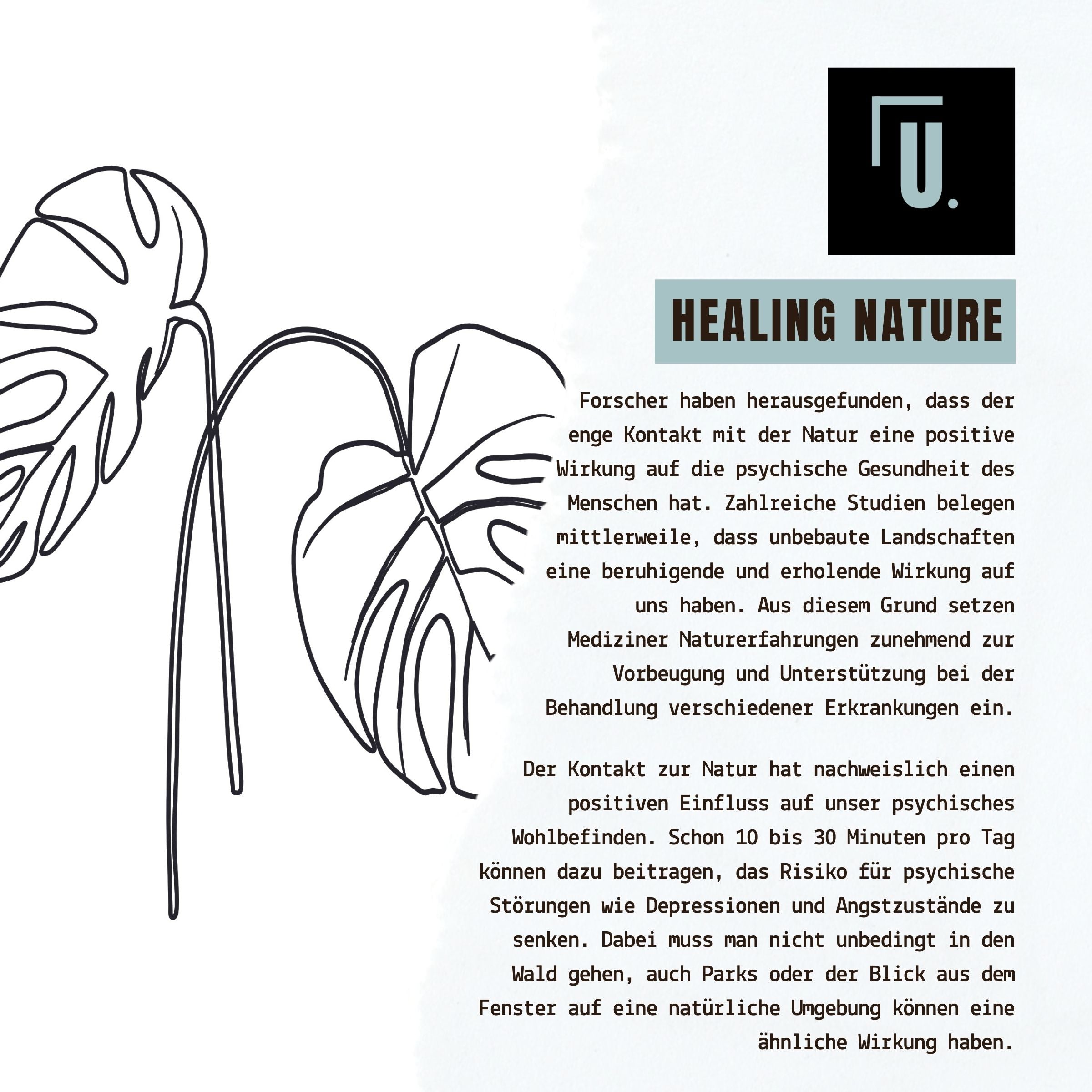 Premium Organic T-Shirt Healing Nature I Unisex weiss Designbeschreibung