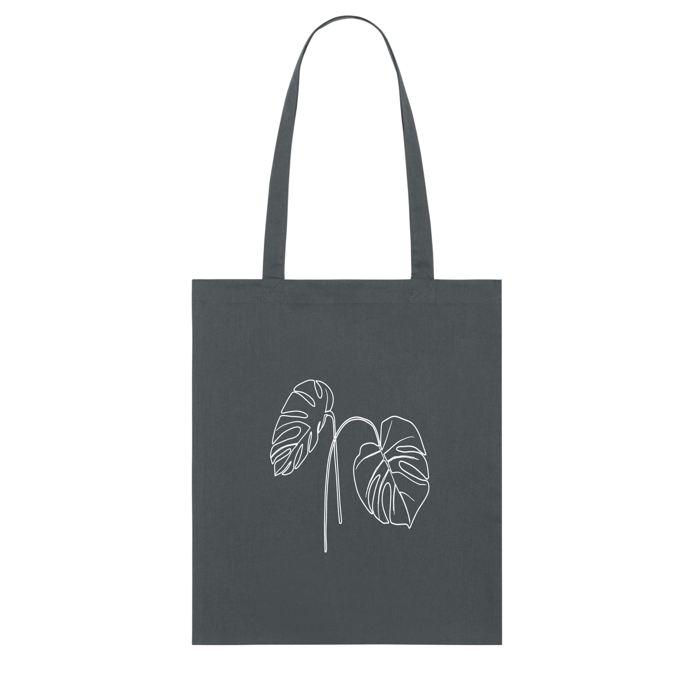 Light Tote Bag HEALING NATURE I anthrazit Frontansicht