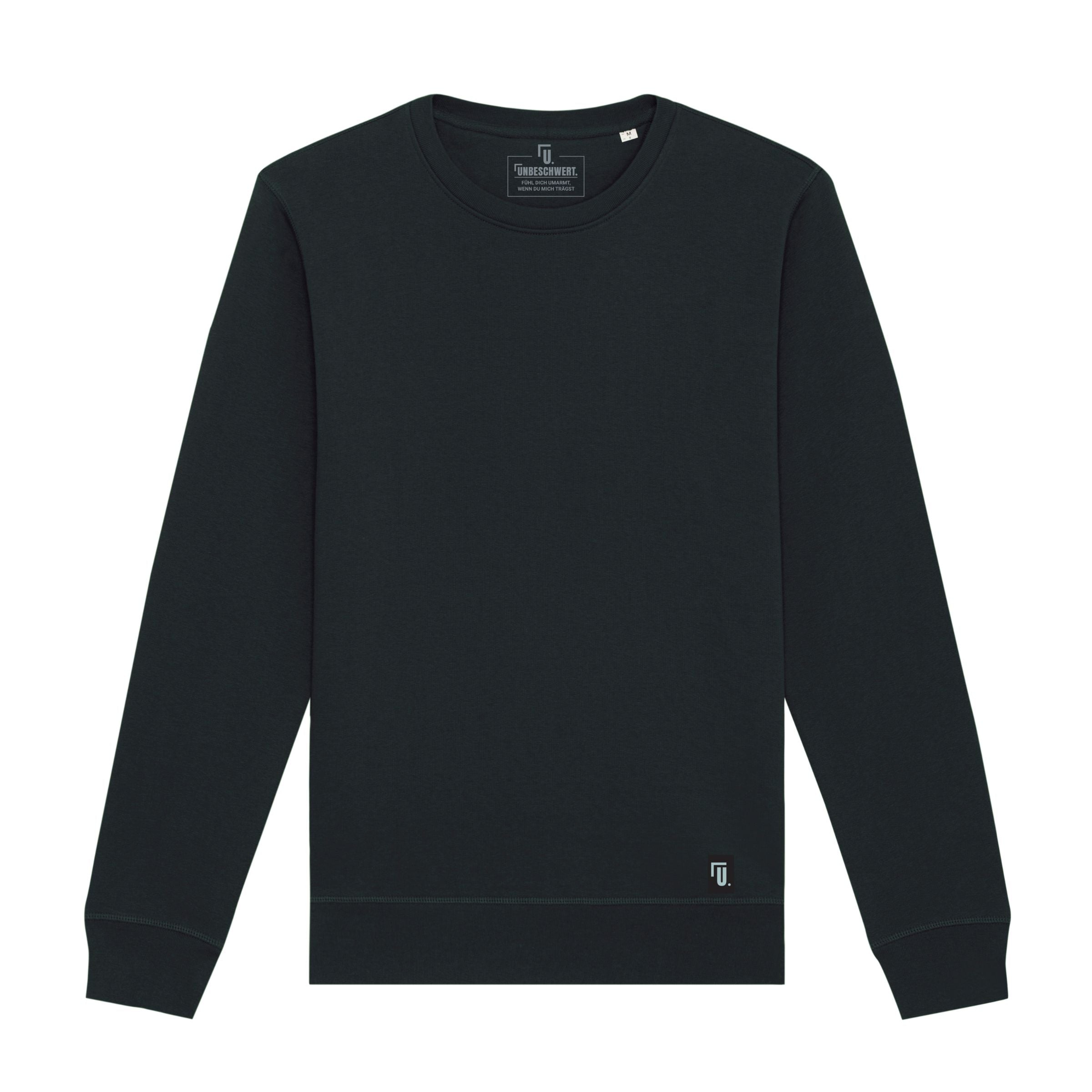 Premium Organic Sweatshirt U. schwarz Frontansicht