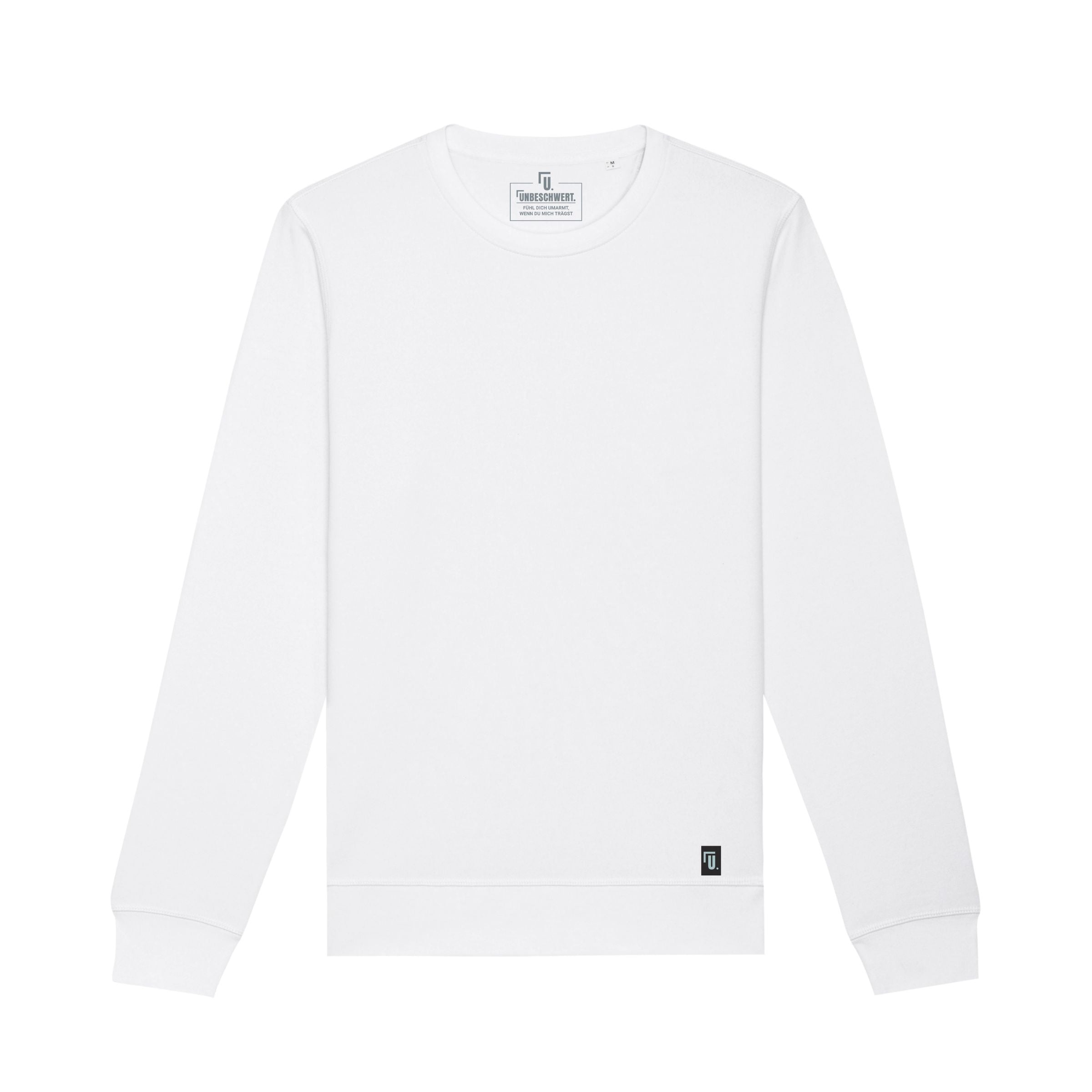 Premium Organic Sweatshirt - U. - Unisex - weiß Frontansicht