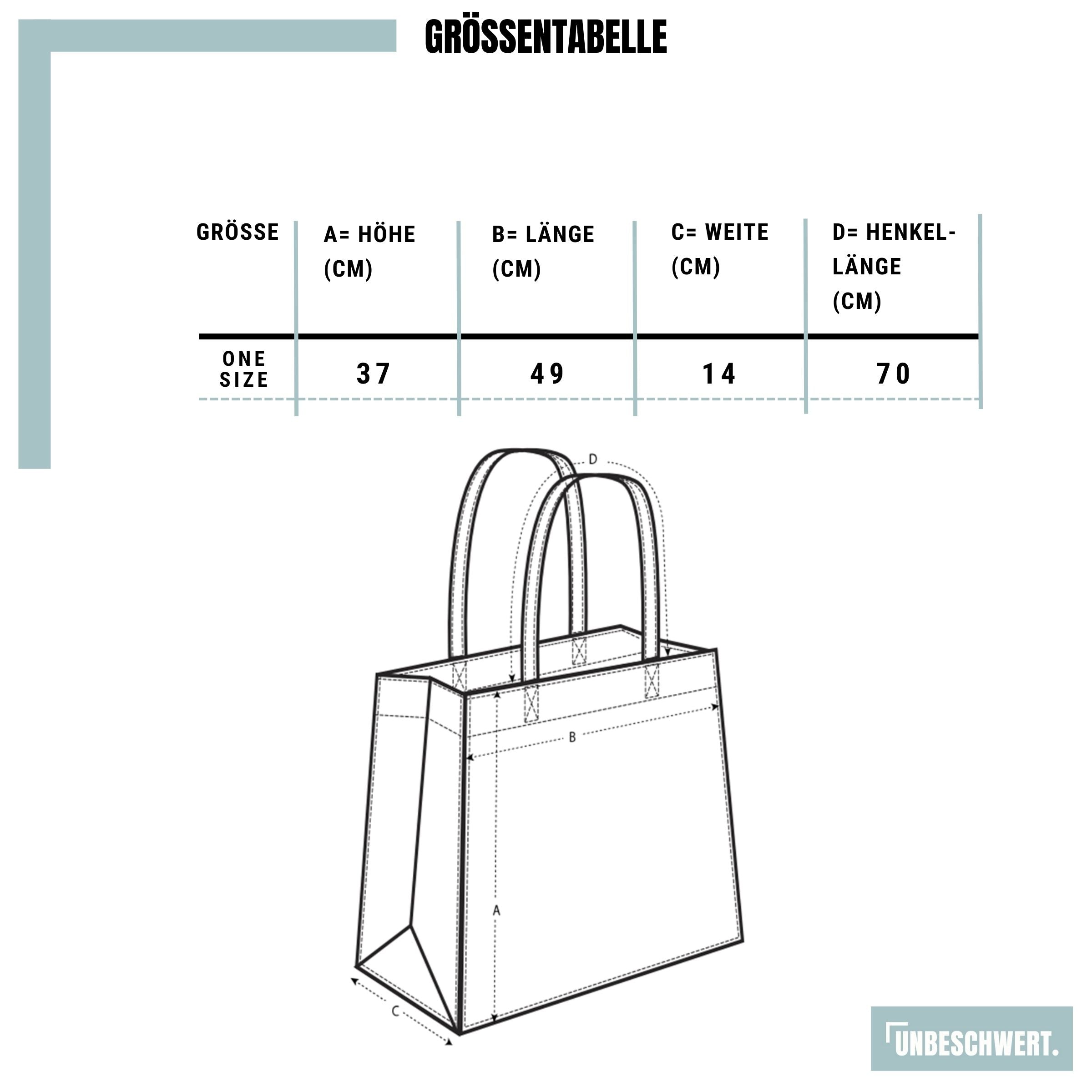 Größentabelle Shopping Bag