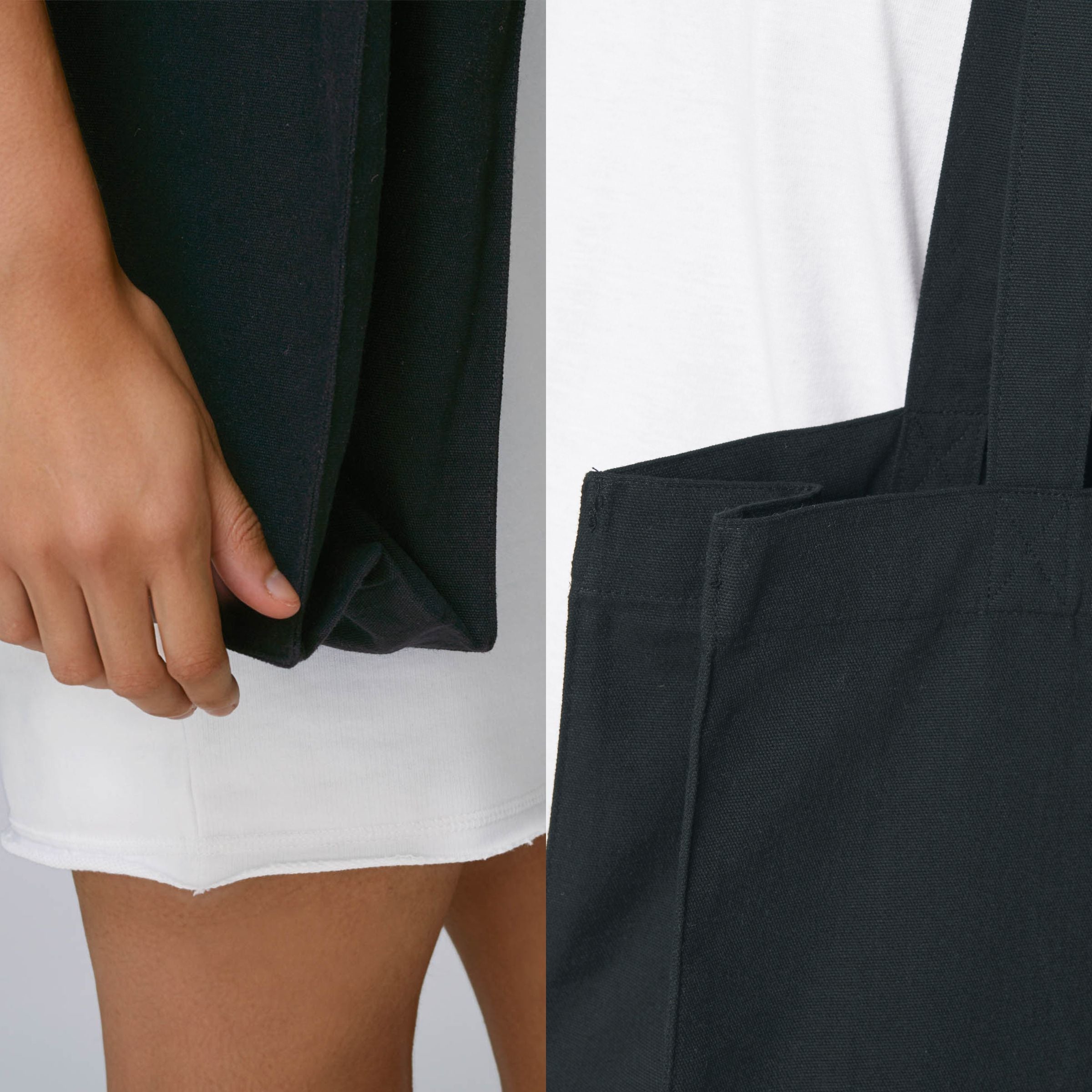 Shopping Bag - "DIS-AND RECONNECT" - schwarz_Detailansicht