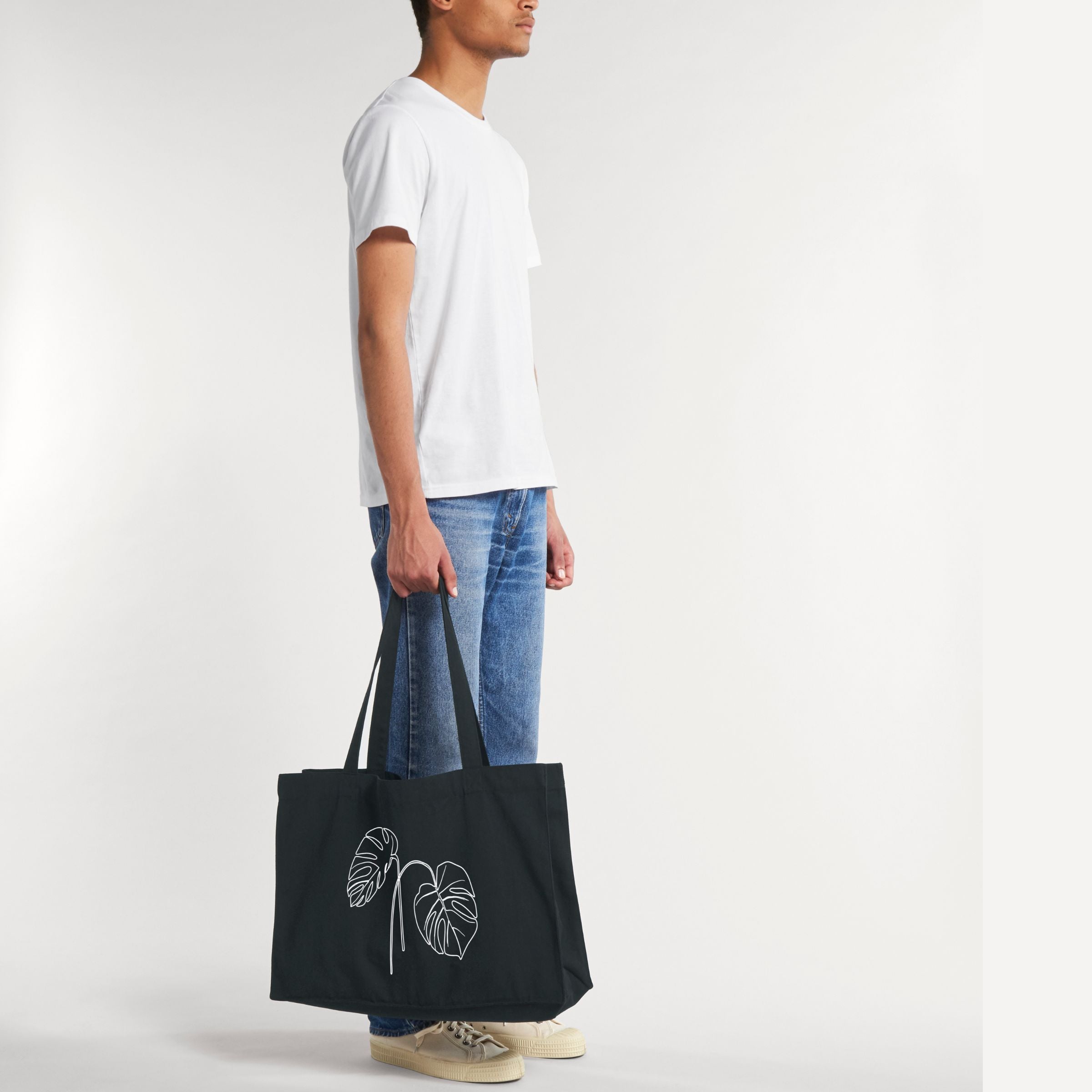 Shopping Bag - "HEALING NATURE I" - schwarz