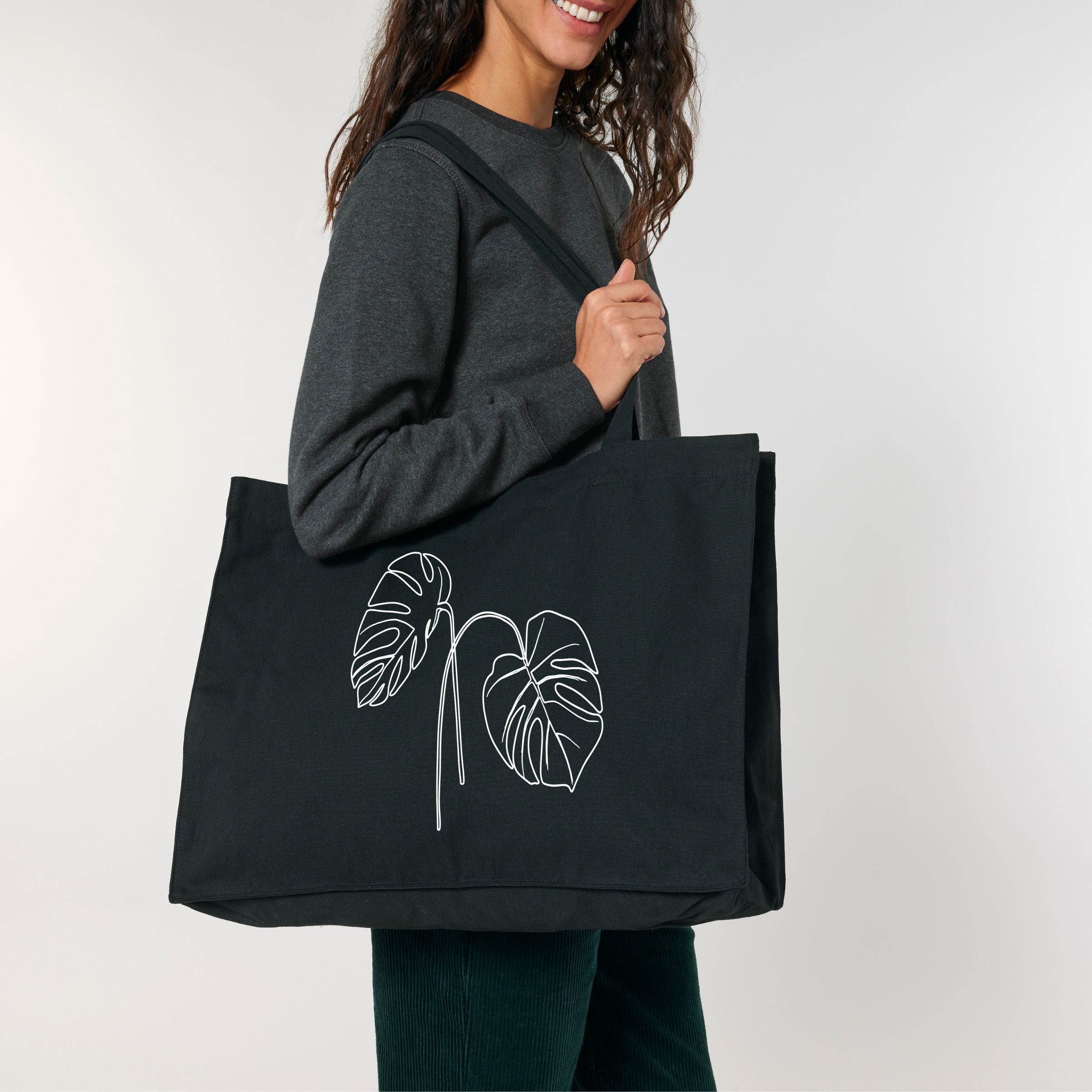 Shopping Bag - "HEALING NATURE I" - schwarz